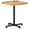 vidaXL Bistro Table Square 60x60x75 cm Rough Mango Wood