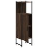vidaXL Bathroom Cabinet Brown Oak 33x33x120.5 cm Engineered Wood