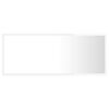 vidaXL LED Bathroom Mirror High Gloss White 100x8.5x37 cm Acrylic