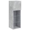 vidaXL 6 Piece TV Wall Units with LED Concrete Grey Engineered Wood