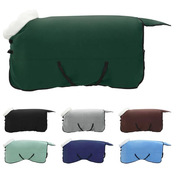 vidaXL Horse Blanket Full Dark Green 125 cm Polar fleece