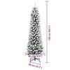 vidaXL Artificial Christmas Tree with 150 LEDs Green and white 150 cm