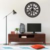 vidaXL Wall Clock Black 70 cm MDF