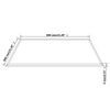 vidaXL Table Top Tempered Glass Square 800x800 mm
