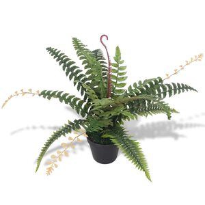 vidaXL Artificial Plant | Green | Plastic | Medium | Decorative Inlays