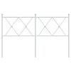 vidaXL Metal Headboard White 137cm