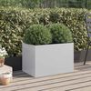 vidaXL Planter Silver 62x40x39 cm Galvanised Steel