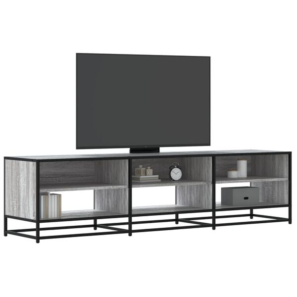 vidaXL TV Cabinet Grey Sonoma 180x40x46 cm Engineered Wood