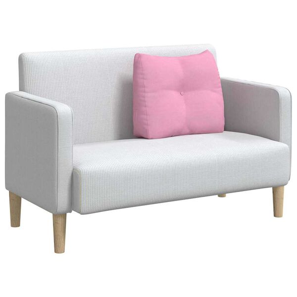 vidaXL Back Pillow Pink 60 x 24 x 50 cm Fabric