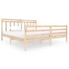 vidaXL Bed Frame without Mattress Solid Wood 200x200 cm (810450+814114)