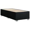 vidaXL Box Spring Bed with Mattress Black 100x200 cm Fabric