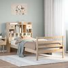 vidaXL Bookcase Bed without Mattress 75x190 cm Small Single Solid Wood Pine