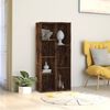 vidaXL Book Cabinet Smoked Oak 50x25x106 cm