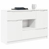 vidaXL Sideboard with Drawer White 100 x 30 x 65.6 Engineered Wood