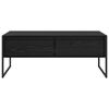 vidaXL Coffee Table Black Oak 100 x 46 x 40 cm Engineered Wood