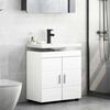 vidaXL Bathroom Cabinet Set TULUM High Gloss White 60 x 34 x 63 cm
