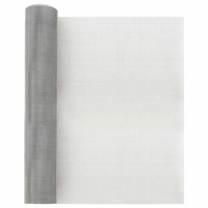 vidaXL Mesh Screen 40 x 2000 cm 20 Mesh Stainless Steel 201 Silver