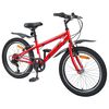 vidaXL Kids Bike 20'' 6-Speed for 6-11 Years Old Red
