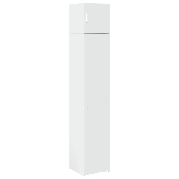 vidaXL Slim Storage Cabinet White 40x42.5x225 cm Engineered Wood
