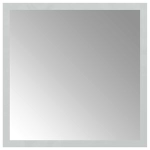 vidaXL LED Bathroom Mirror Transparent 30 x 30 cm Tempered Glass
