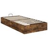 vidaXL Ottoman Bed Frame Smoked Oak 203 x 100 x 25 cm Chipboard