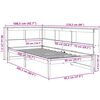 vidaXL Bookcase Bed without Mattress 90x200 cm Solid Wood Pine