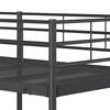 vidaXL Bunk Bed without Mattress Black 80x200 cm Steel