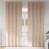 vidaXL Blackout Curtains with Rings 2 pcs Taupe 260 x 140 cm Polyester