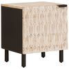 vidaXL Bedside Cabinet 2 pcs White 40 x 33 x 46 cm Solid Mango Wood