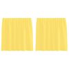 vidaXL Voile Curtains with Rod Pockets 2 pcs Yellow