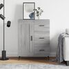 vidaXL Sideboard Grey Sonoma 69.5x34x90 cm Engineered Wood