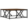 vidaXL Coffee Table Smoked Oak 70x70x30 cm Engineered Wood