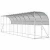 vidaXL Against Wall Chicken Coop Silver 800 x 150 x 215 cm