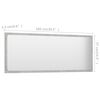 vidaXL Bathroom Mirror Concrete Grey 100x1.5x37 cm Engineered Wood