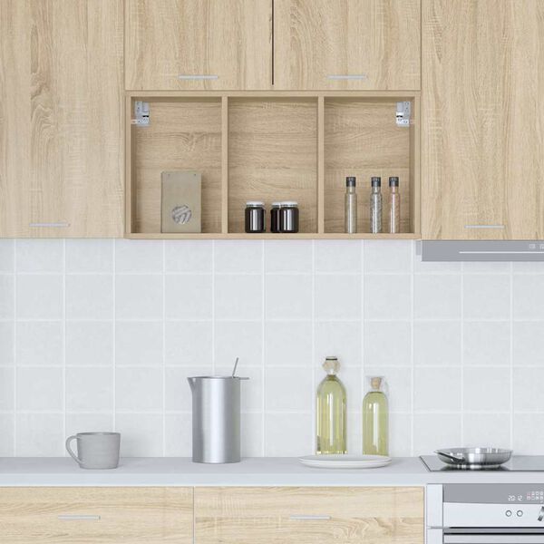 vidaXL Hanging Cabinet Sonoma Oak 40 x 29.5 x 80 cm Engineered Wood