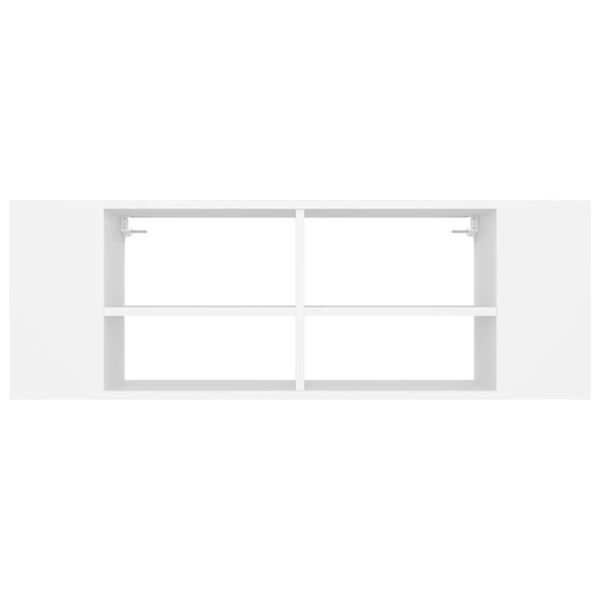 vidaXL Wall-Mounted TV Cabinet White 102x35x35 cm Engineered Wood