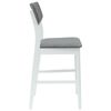 vidaXL Dining Chairs 2 pcs White 48 x 49 x 95 cm Solid Rubber Wood