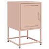 vidaXL Bedside Cabinets 2 pcs Pink 36x39x60.5 cm Steel