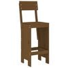 vidaXL 3 Piece Garden Bar Set Honey Brown Solid Wood Pine