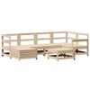vidaXL 7 Piece Garden Sofa Set Solid Wood Pine