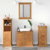 vidaXL Bathroom Furniture Set VIGO 4 pcs Honey Brown Solid Pine Wood