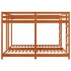 vidaXL Triple Bunk Bed Frame Wax Brown 200 x 200 cm Solid Pine Wood