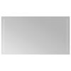 vidaXL LED Bathroom Mirror Transparent 90 x 50 cm Tempered Glass