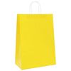 vidaXL Paper Bags 250 pcs with Handles Yellow 32x17x44 cm