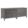 vidaXL Garden Storage Box Anthracite 150x50x56.5 cm Solid Wood Fir