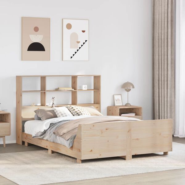 vidaXL Bed Frame without Mattress 120x200 cm Solid Wood Pine