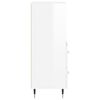 vidaXL Sideboard High Gloss White 34.5x34x90 cm Engineered Wood