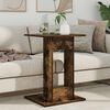 vidaXL Side Table Smoked Oak 45 x 40 x 62.5 cm Engineered Wood