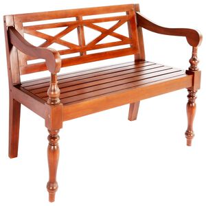 vidaXL Bench | Dark Brown | Solid mahogany wood | Standard | Durable