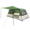 vidaXL Family Tent Green 420 x 305 x 200 cm Polyester and Steel